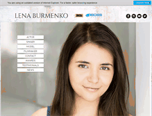 Tablet Screenshot of lenaburmenko.com